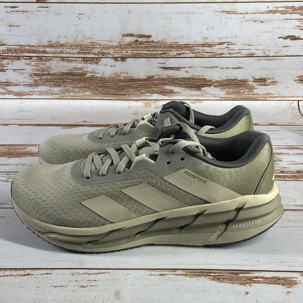 New Adidas Adistar 3 Mens 12 Running Sneakers Silver Pebble Grey No Box